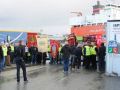 Boikotten av Risavika terminal startet 1. november. Foto: Roy Ervin Solstad - NTF