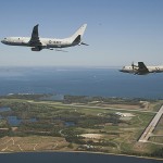 P8 Poseidon og P3 Orion overvakingsfly. Foto frå US Navy.
