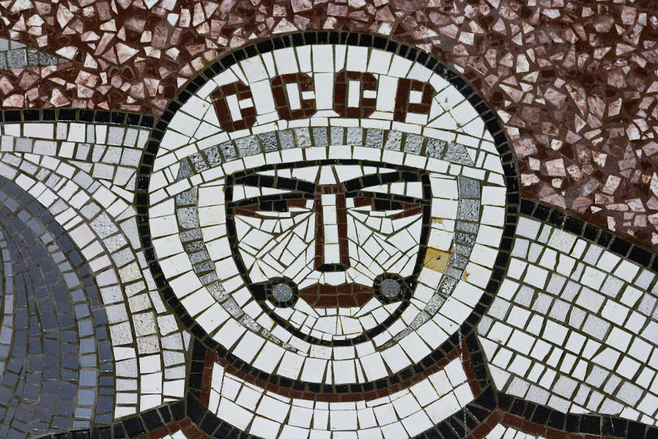 Mosaikk kosmonaut soviet artefacts