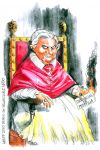 Pedofilenes pave Benedict XVI (Ratzinger) i portrettert av Latuff.